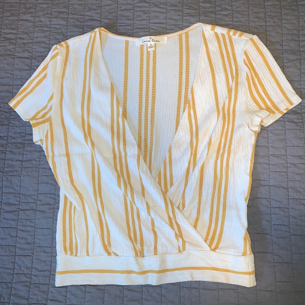 Love tree wrap blouse